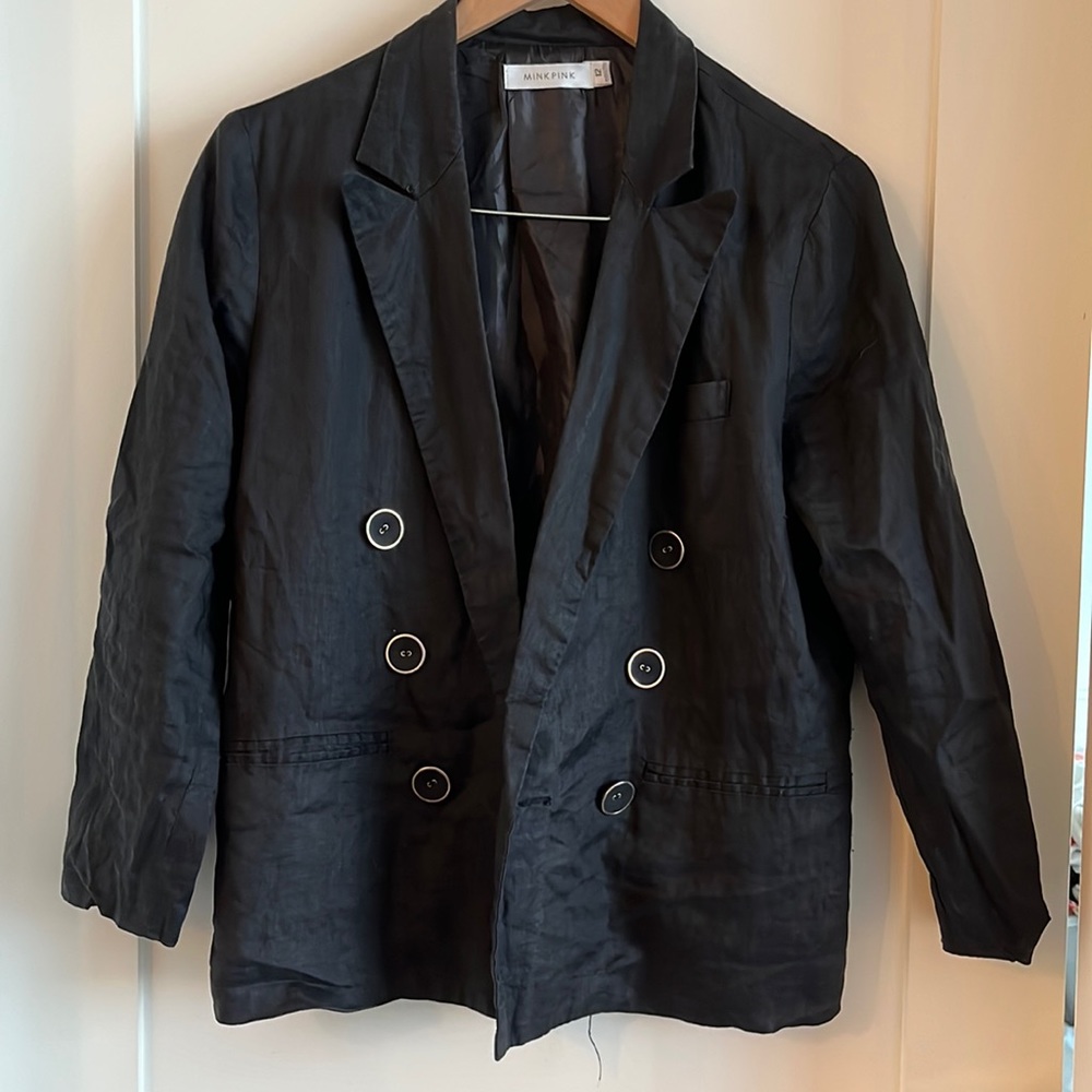 MINKPINK Linen Blazer